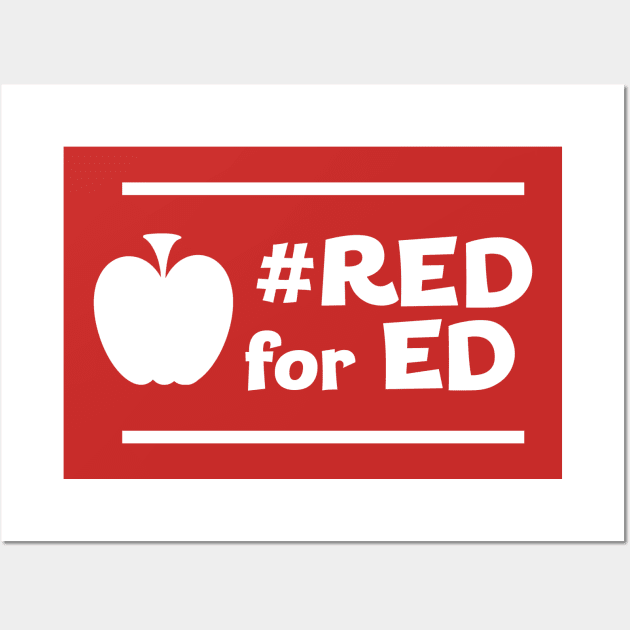 Red for Ed (funky) Wall Art by haberdasher92